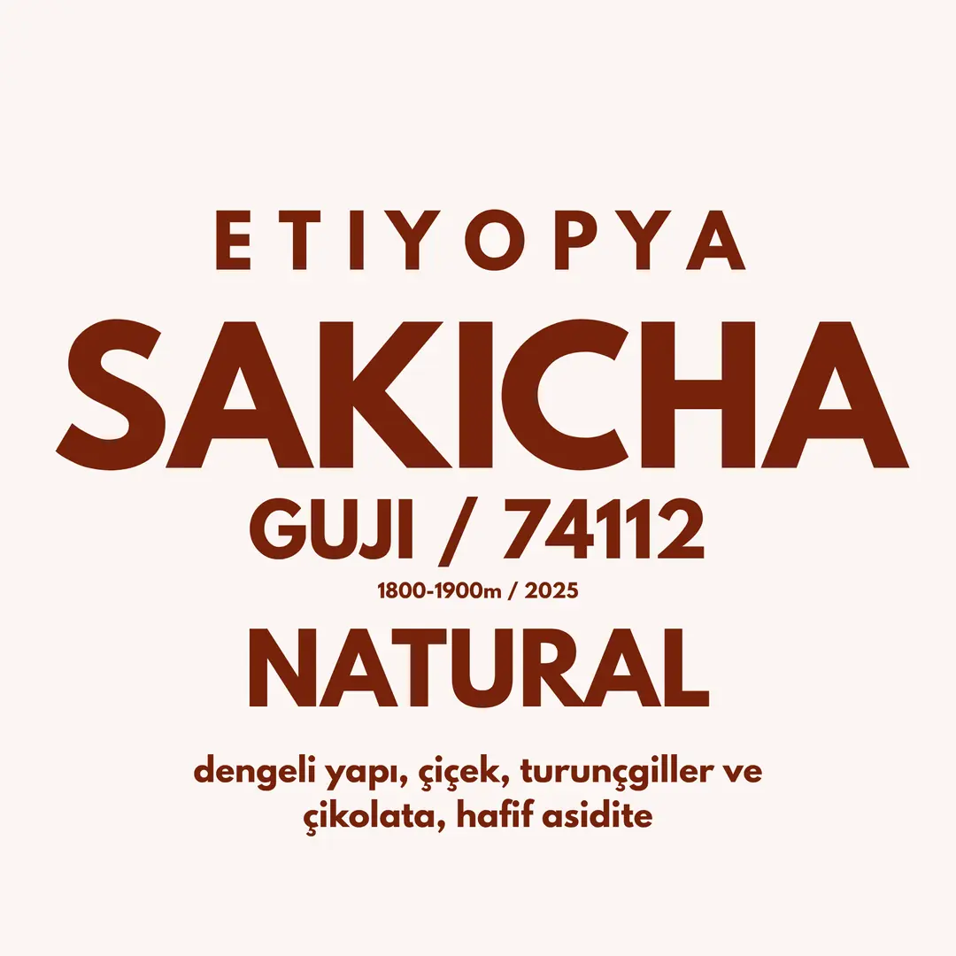 ETİYOPYA - GUJI SAKICHA - NATURAL