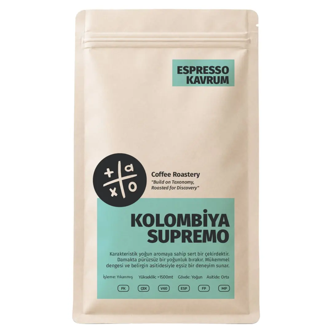 Kolombiya Supremo Espresso Çekirdek Kahve