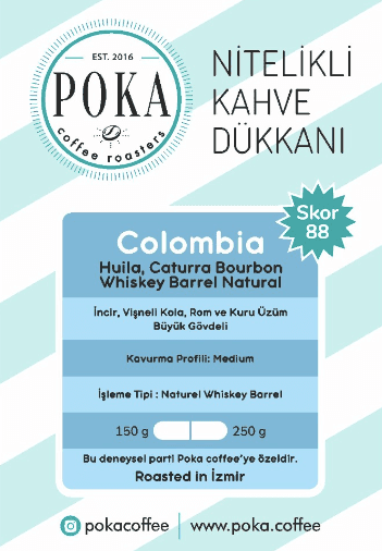 YENİ – COLOMBIA BOURBON WHISKEY BARREL NATURAL