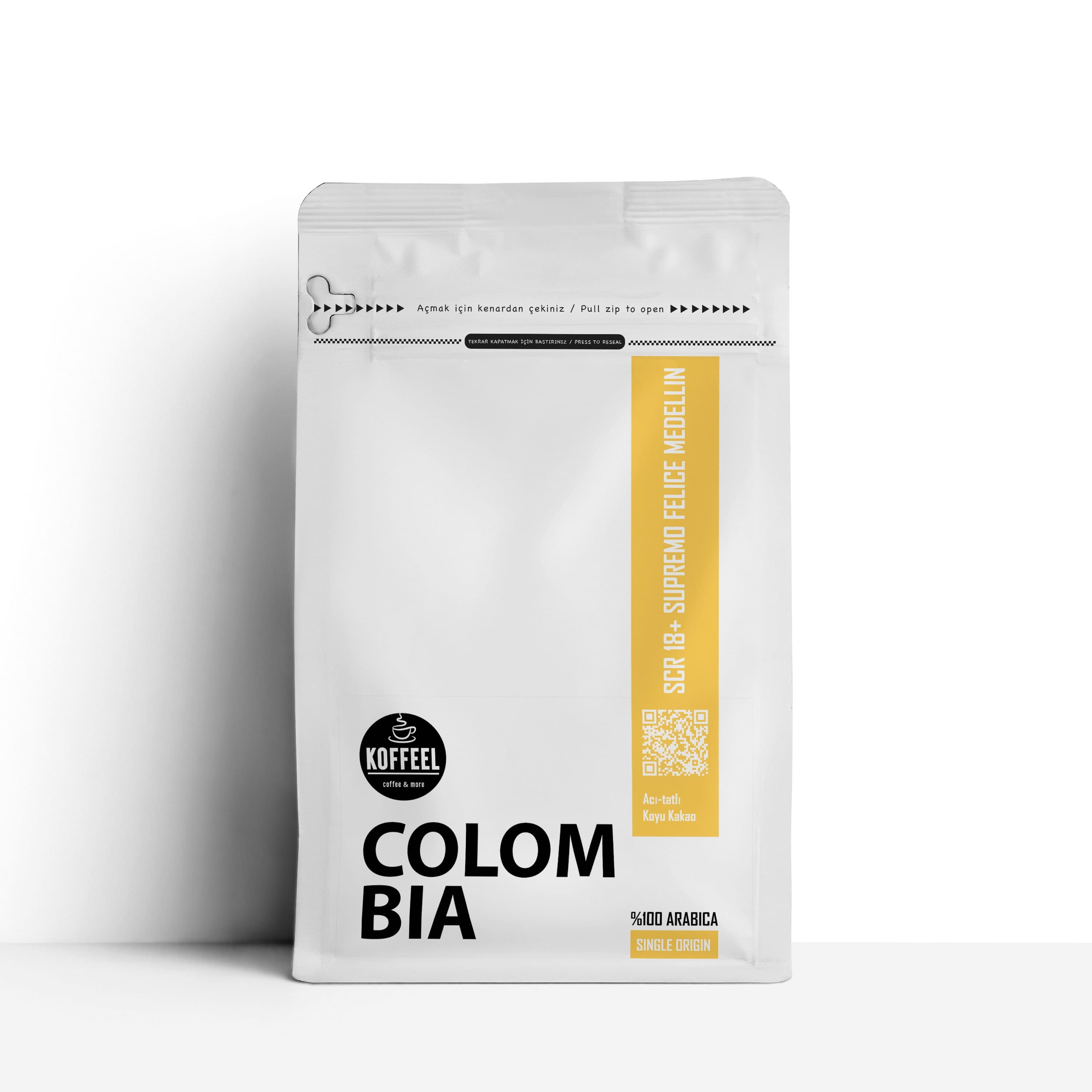 Colombia Supremo Scr 18+ Felice Medellin % 100 Arabica Koffeel